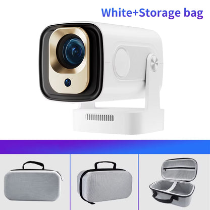 HY310 Projector Auto Focus 4K Native 1080P 330ANSI Android11 5W Speaker Air Mouse Voice Assistant Upgrated HY300